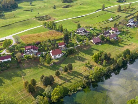 A New Large Country Villa By The River Surrounded By Nature In Slovenia