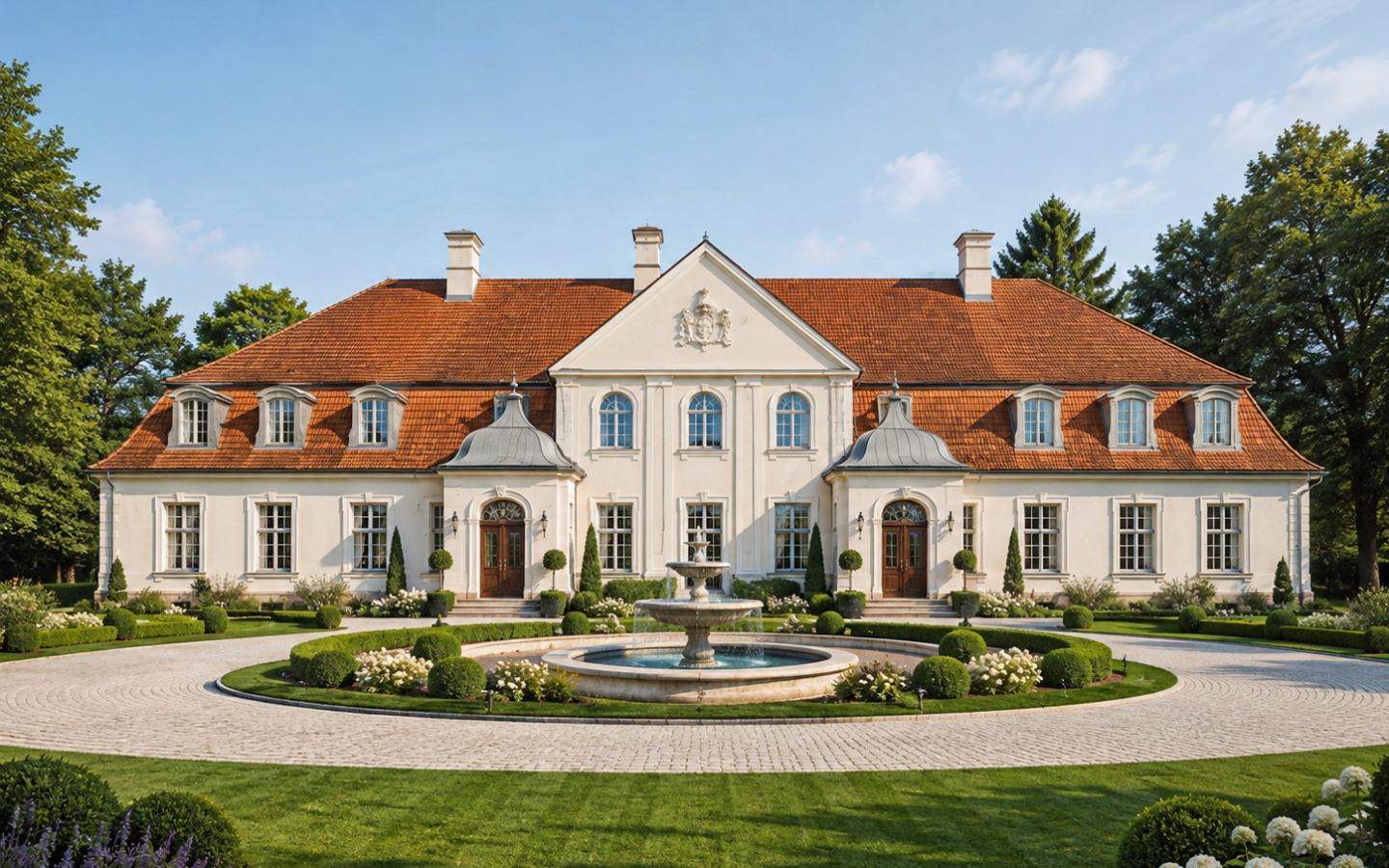 Baroque Lakefront Palace On A Private Peninsula In Poland – 3.1 Ha Estate Near Berlin