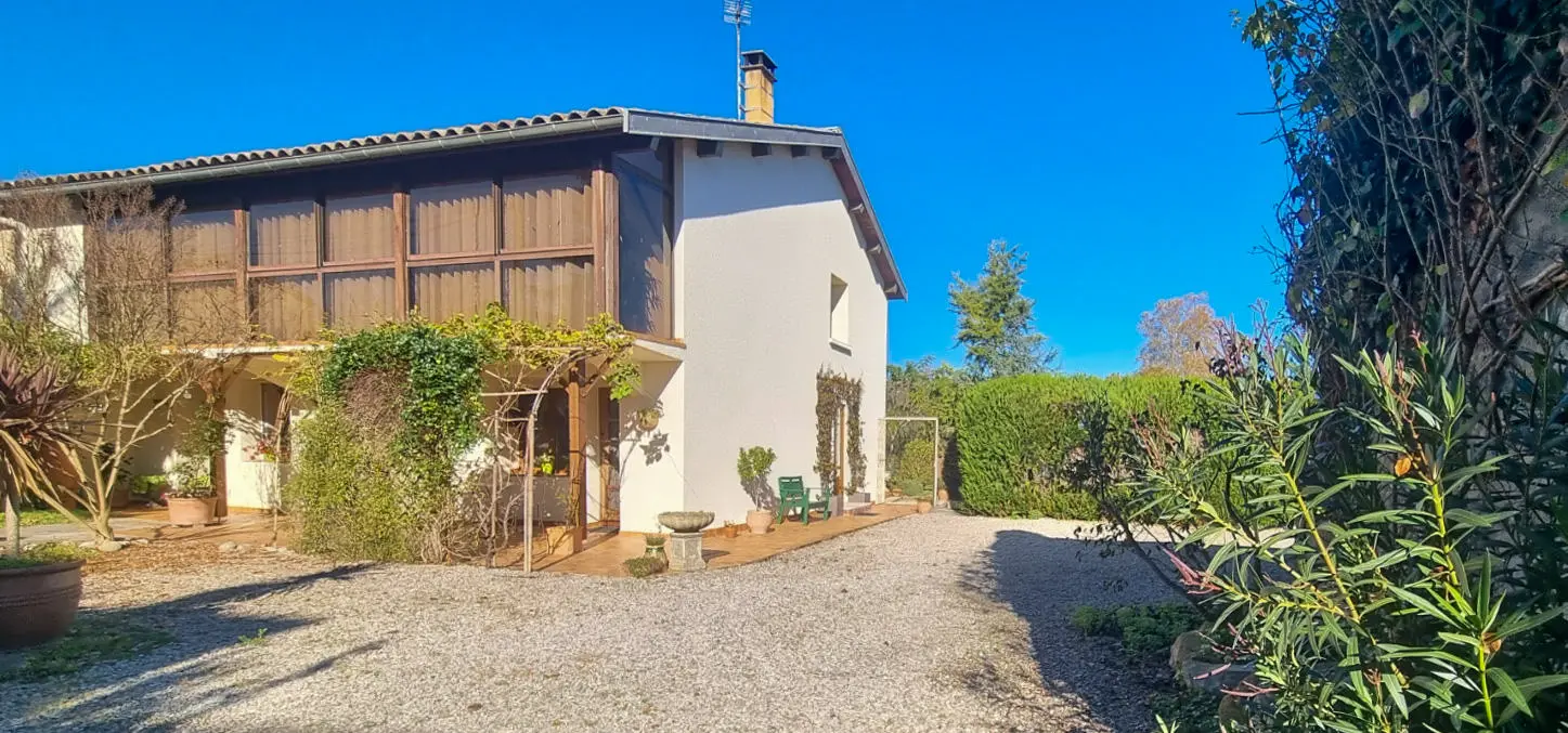 Charming Village Home With Large Gardens, Covered Pool, And Outbuildings