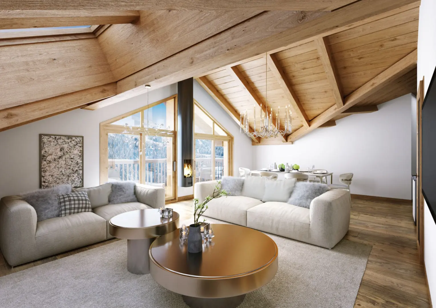 3 Bedroom Penthouse In Proximity To Morzine, Haute-savoie