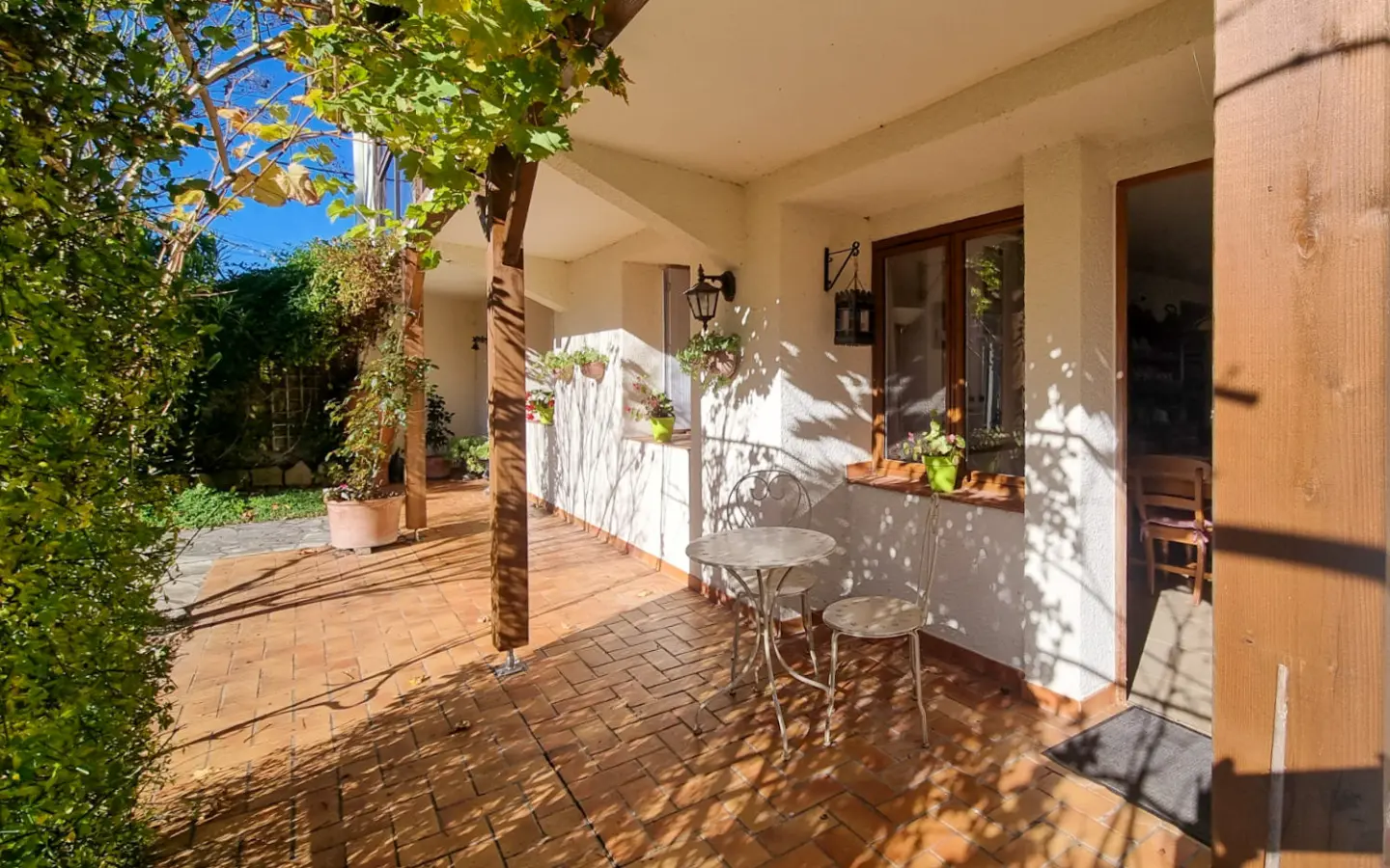 Charming Village Home With Large Gardens, Covered Pool, And Outbuildings
