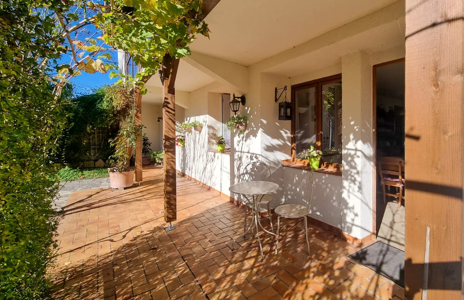 Charming Village Home With Large Gardens, Covered Pool, And Outbuildings