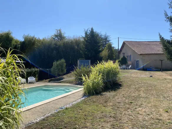 House Of 150 M² With Heated Pool In Aubeterre-sur-dronne