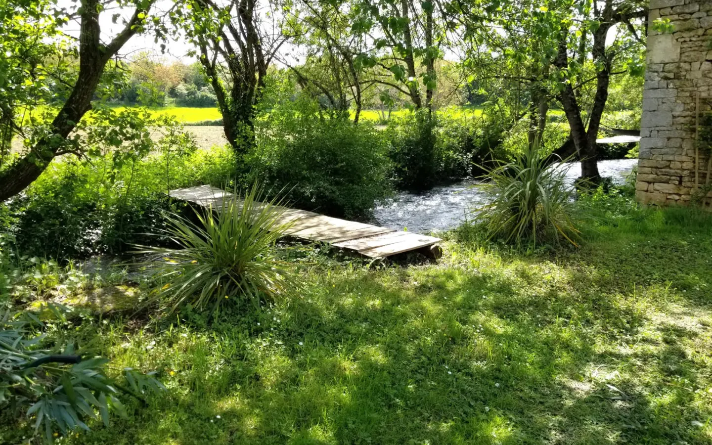 Lovely Golden Stone Picture Book Mill, Nr Ruffec, Charente 3 Bedrooms, 2 Bathrooms, Outbuildings, Views