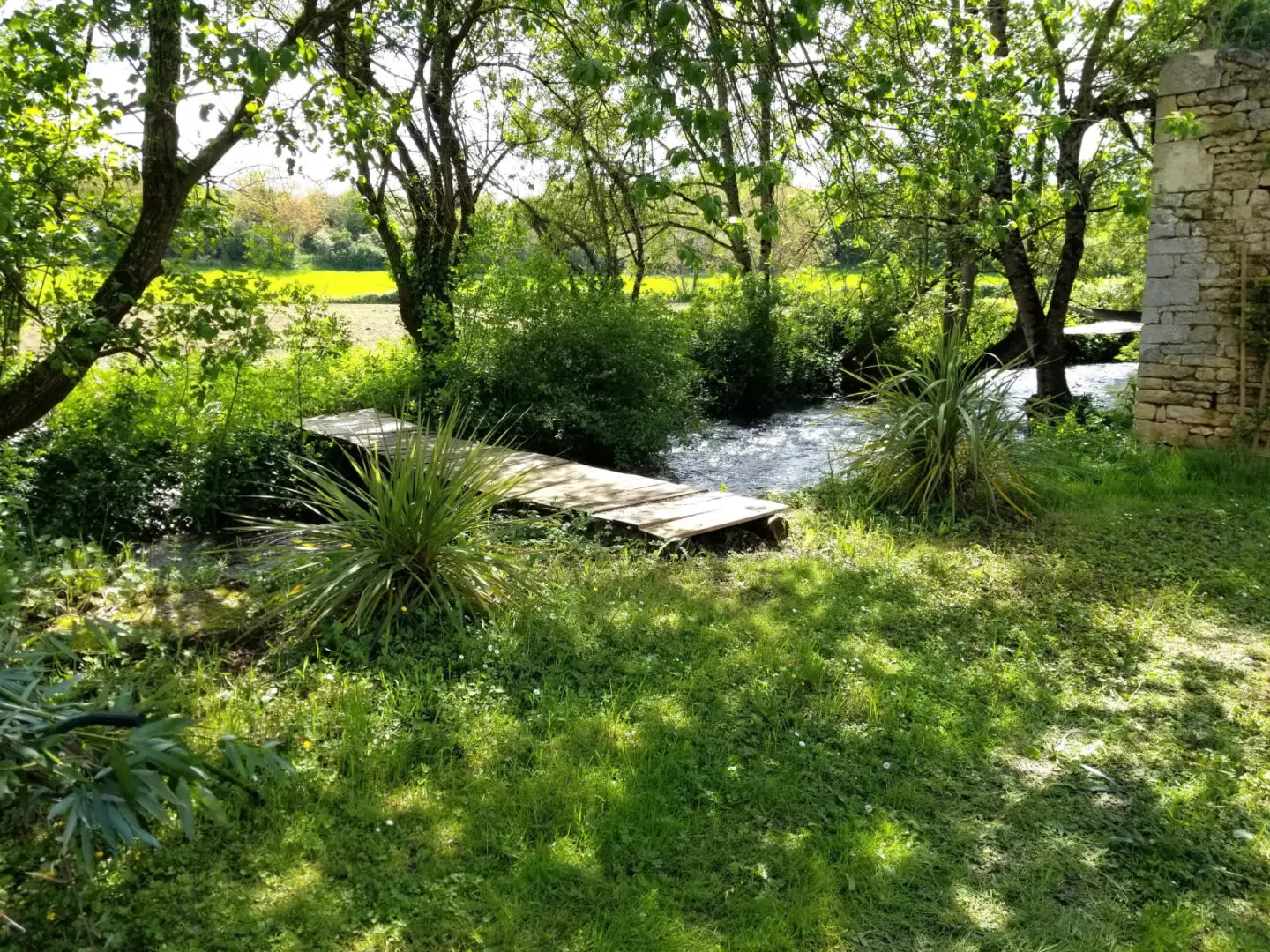 Lovely Golden Stone Picture Book Mill, Nr Ruffec, Charente 3 Bedrooms, 2 Bathrooms, Outbuildings, Views