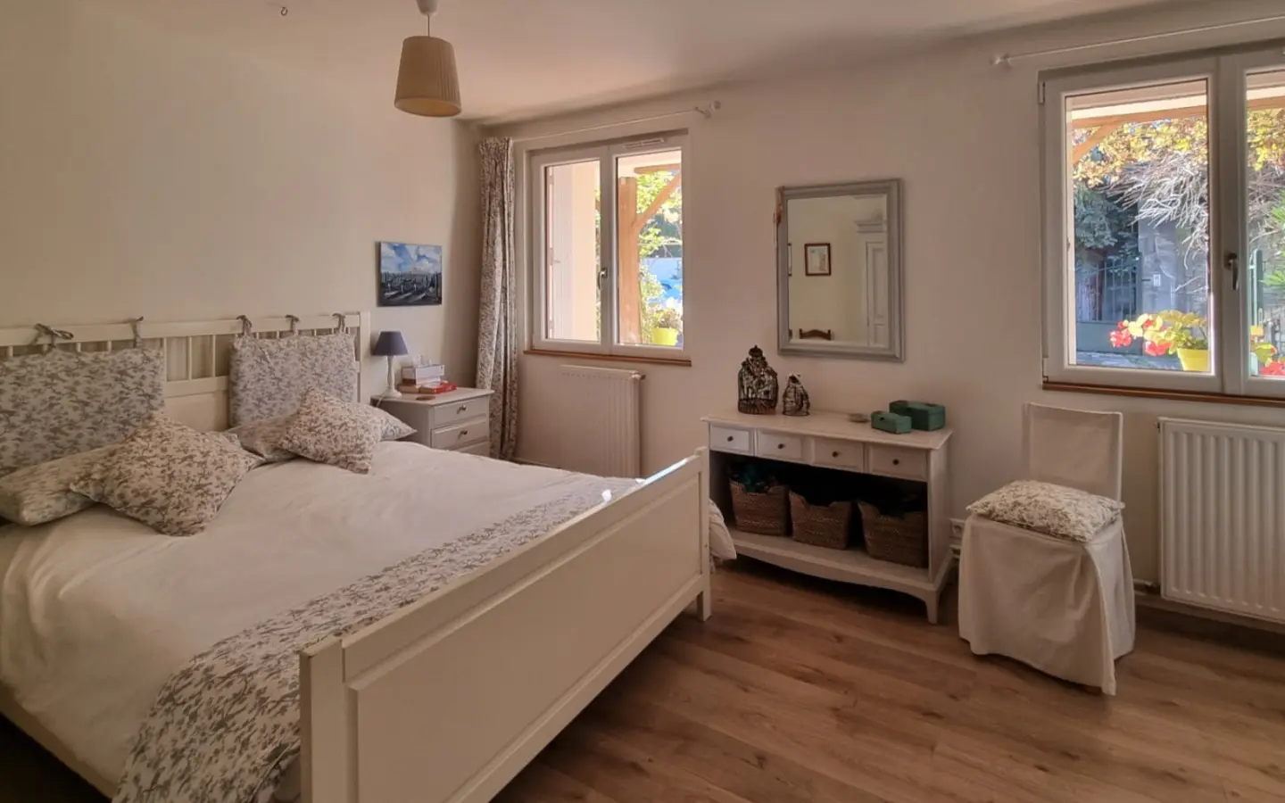Charming Village Home With Large Gardens, Covered Pool, And Outbuildings