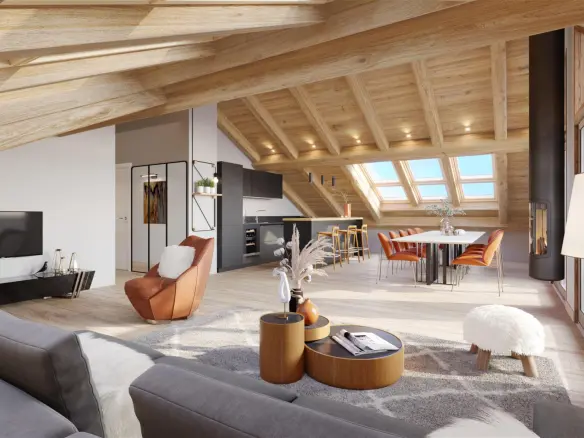 4-bedroom Penthouse In Morzine, France (118 M²)