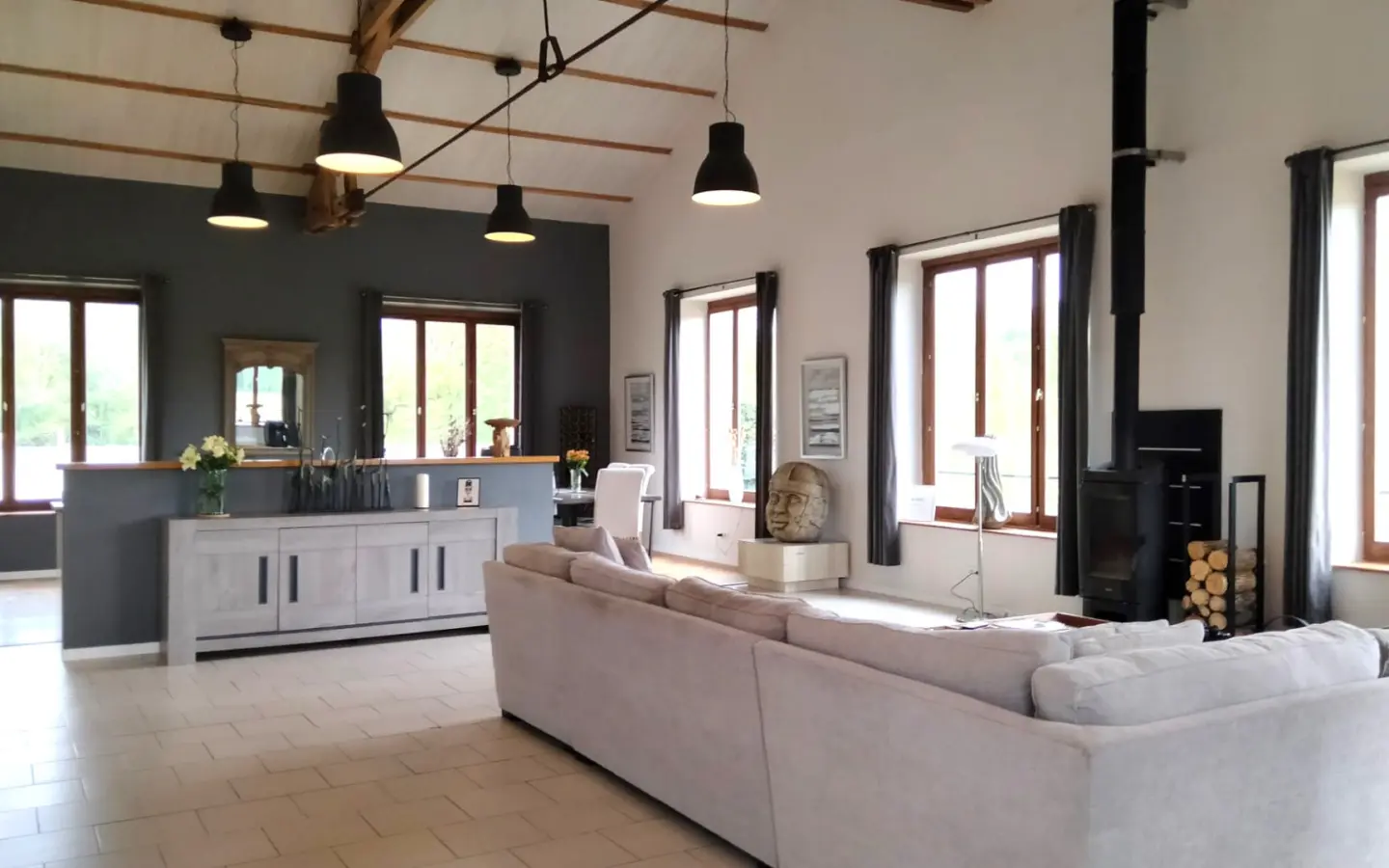 Loft Of 4 Beds, 2.5 Ha With Old Stone, Riverside, New York Style, Views, Outbuildings In Lessac (86)