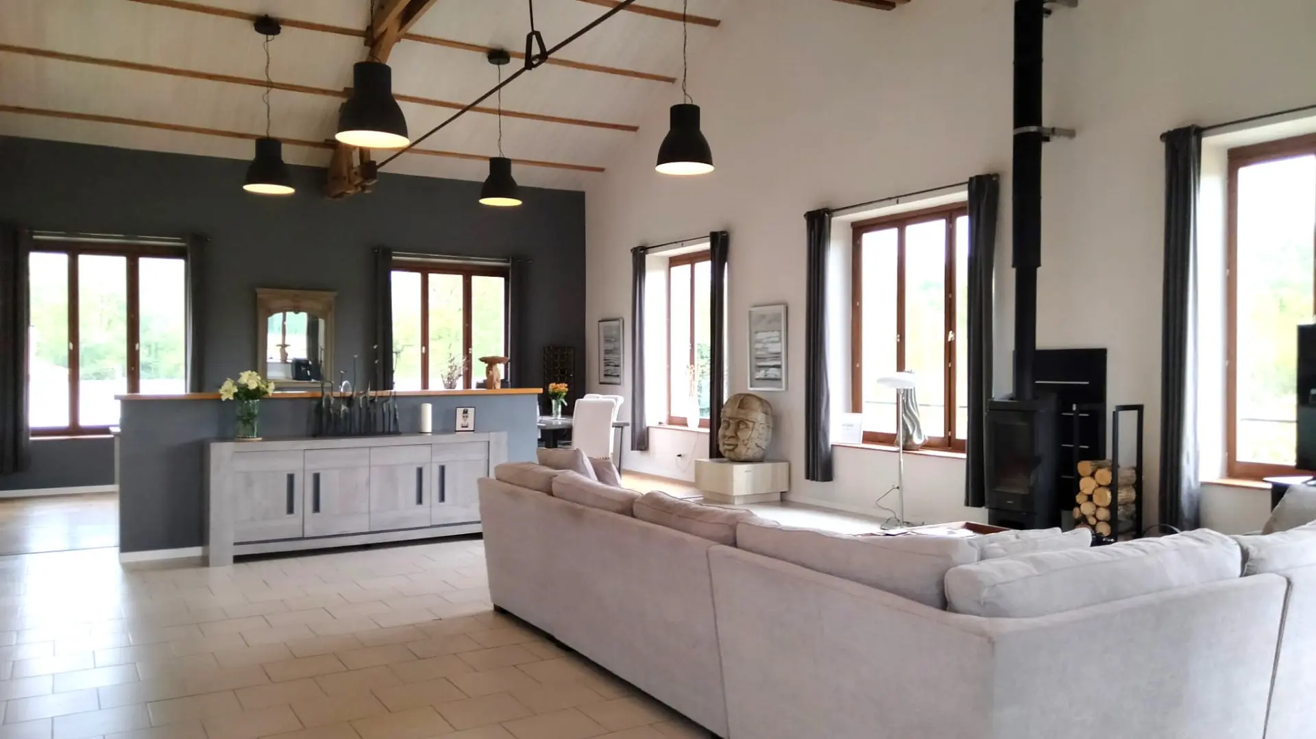 Loft Of 4 Beds, 2.5 Ha With Old Stone, Riverside, New York Style, Views, Outbuildings In Lessac (86)