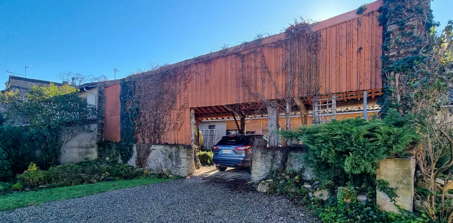 Charming Village Home With Large Gardens, Covered Pool, And Outbuildings