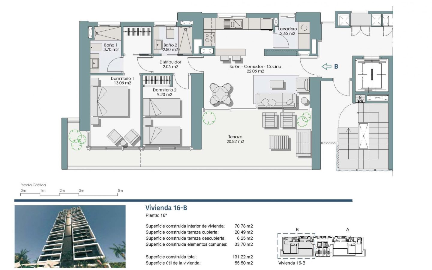 Apartment Of 131 M² In Benidorm, Spain