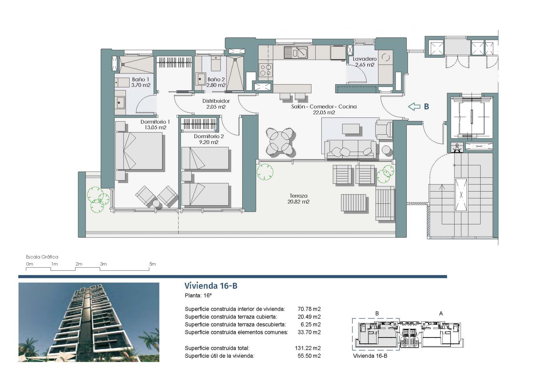 Apartment Of 131 M² In Benidorm, Spain