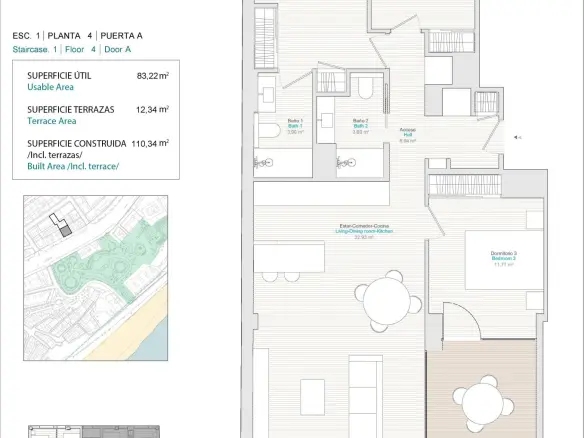3-bedroom Apartment In Villajoyosa, Spain (110 M²)