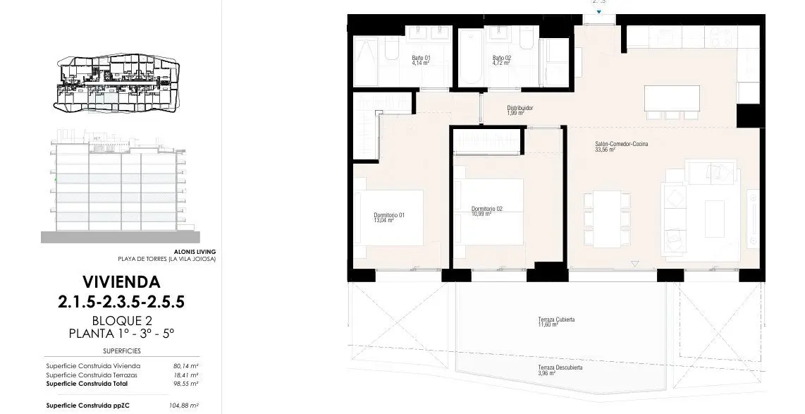 Apartment Of 110 M² In Villajoyosa, Spain