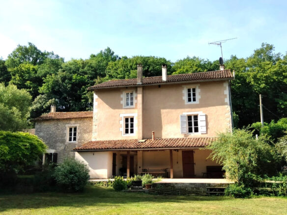 Historic Watermill Of 380 M² With Views, Woods, Stables, Outbuildings, And Income Potential In Nanteuil En Vallée, Charente