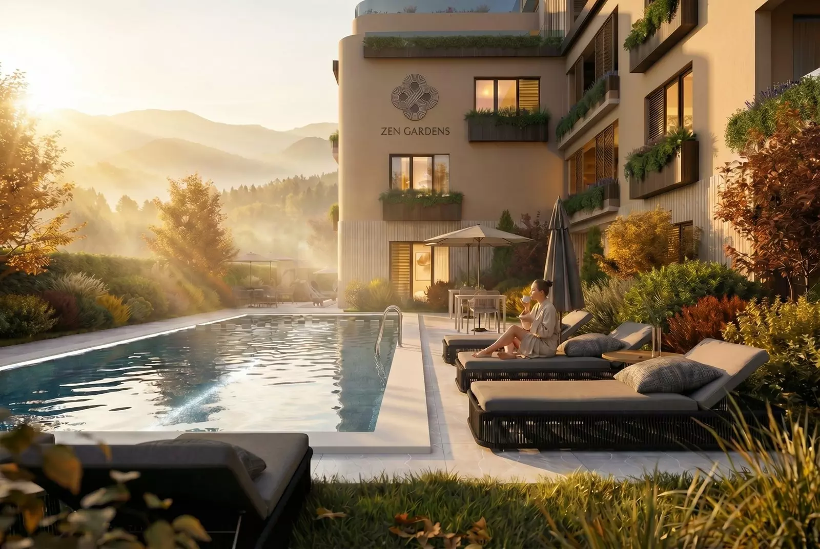 Zen Gardens – Penthouse 191 Sqm With Two Terraces, New Build, Bar (tomba), Montenegro