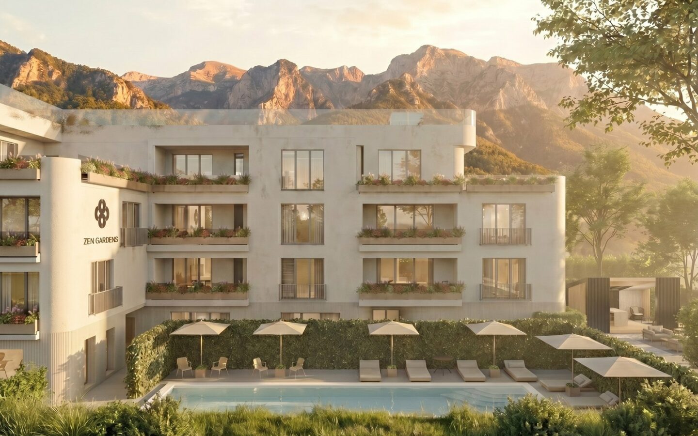 Zen Gardens – Two-bedroom Apartment 57 Sqm, New Build, Bar (tomba), Montenegro