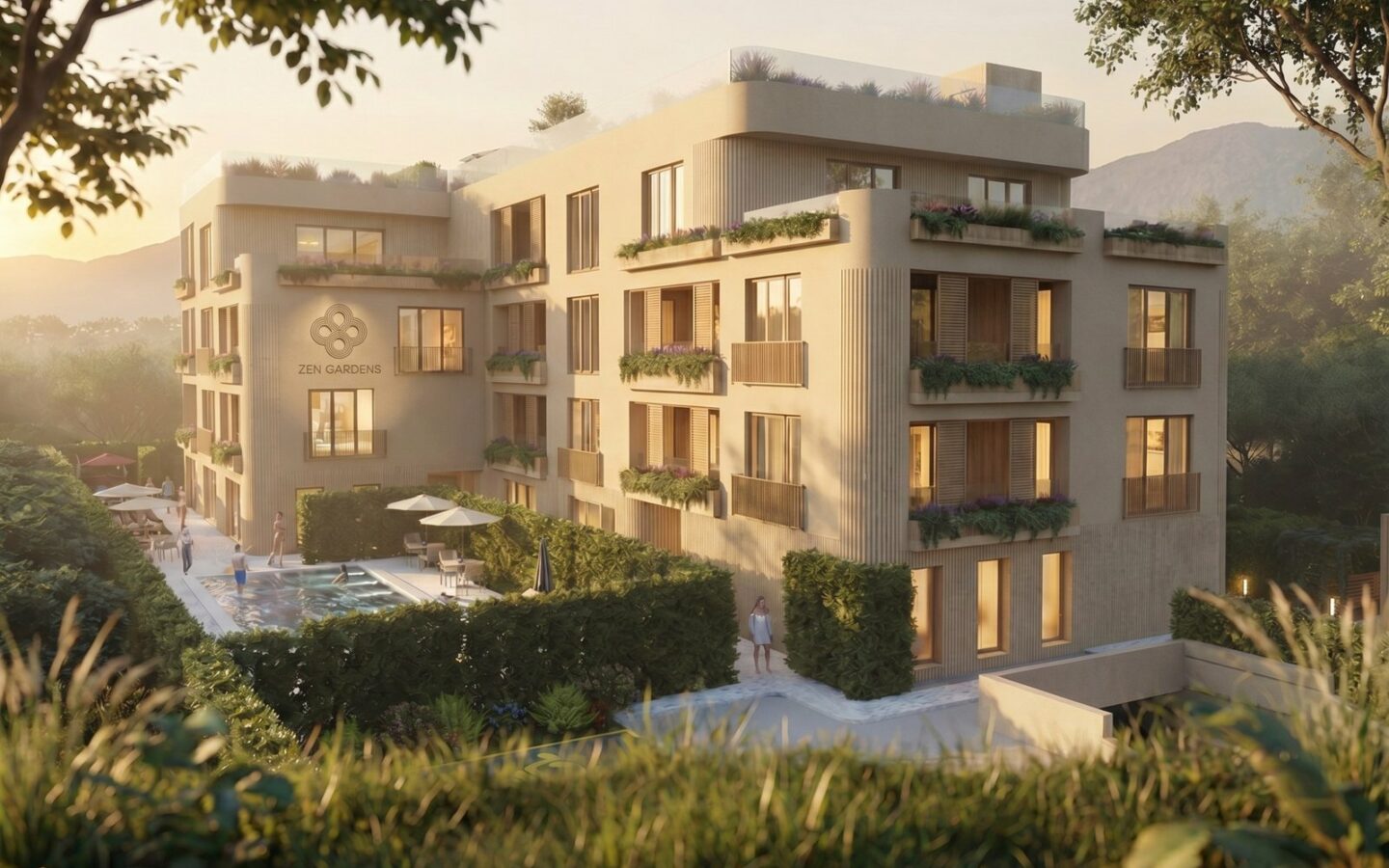 Zen Gardens – Penthouse 191 Sqm With Two Terraces, New Build, Bar (tomba), Montenegro