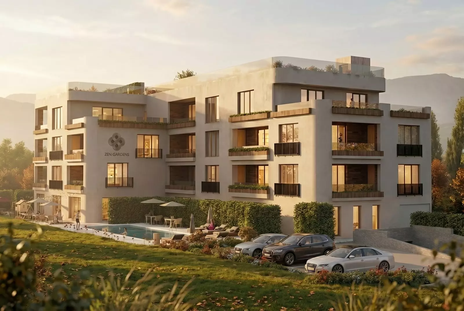 Zen Gardens – Three-bedroom Apartment 109.2 Sqm, New Build, Bar (tomba), Montenegro