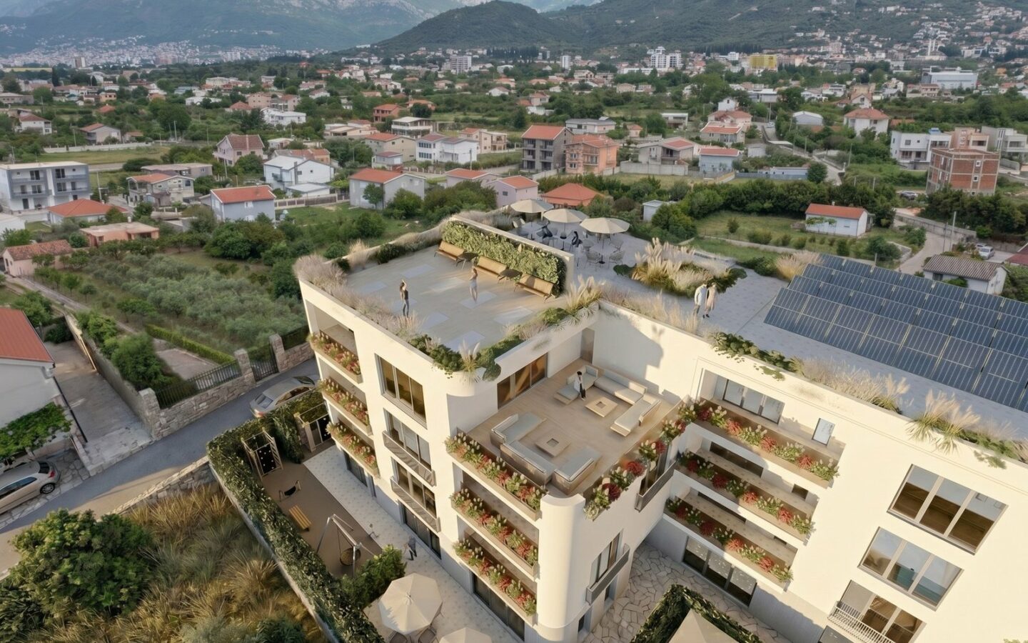 Zen Gardens – Penthouse 191 Sqm With Two Terraces, New Build, Bar (tomba), Montenegro