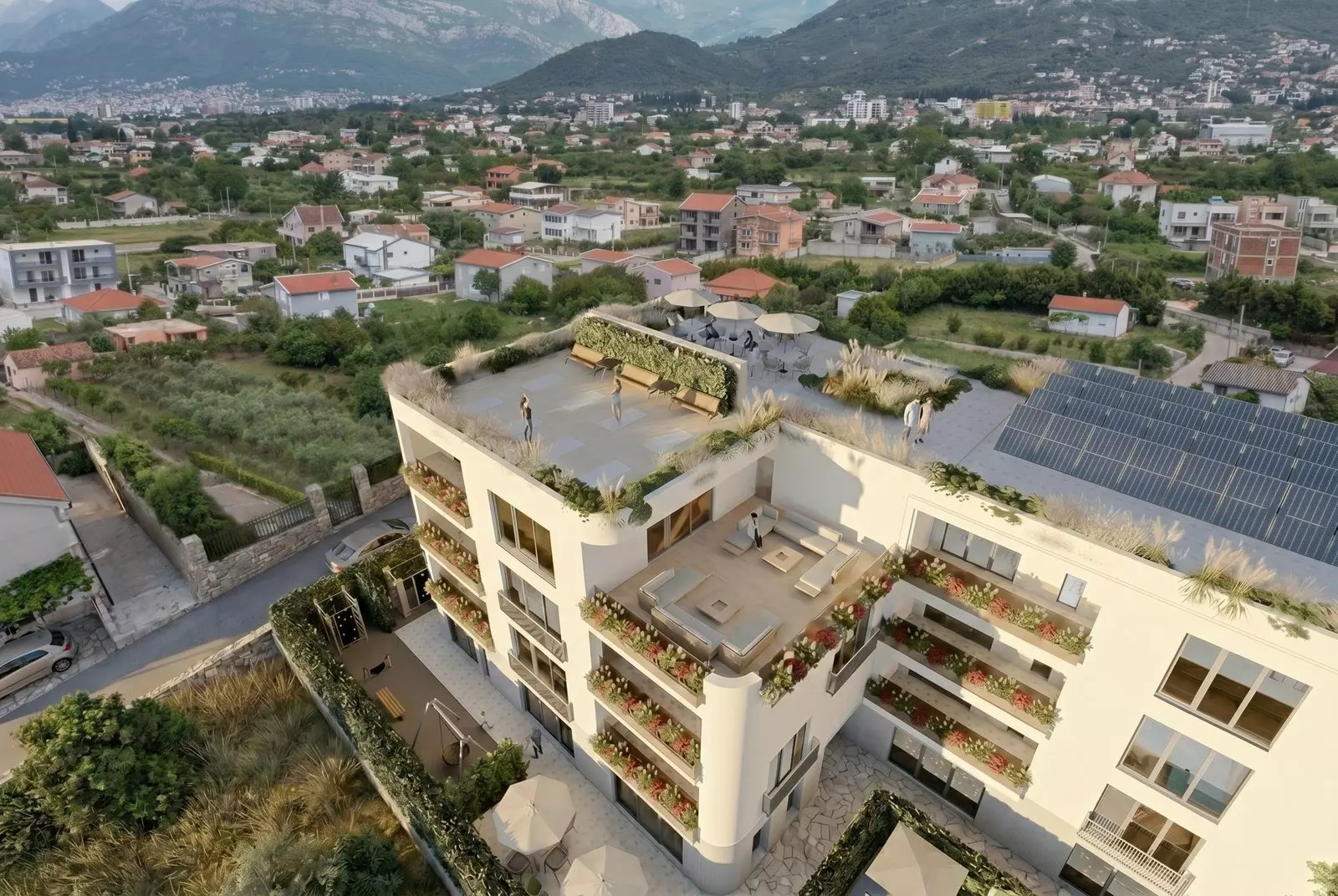 Zen Gardens – Penthouse 191 Sqm With Two Terraces, New Build, Bar (tomba), Montenegro