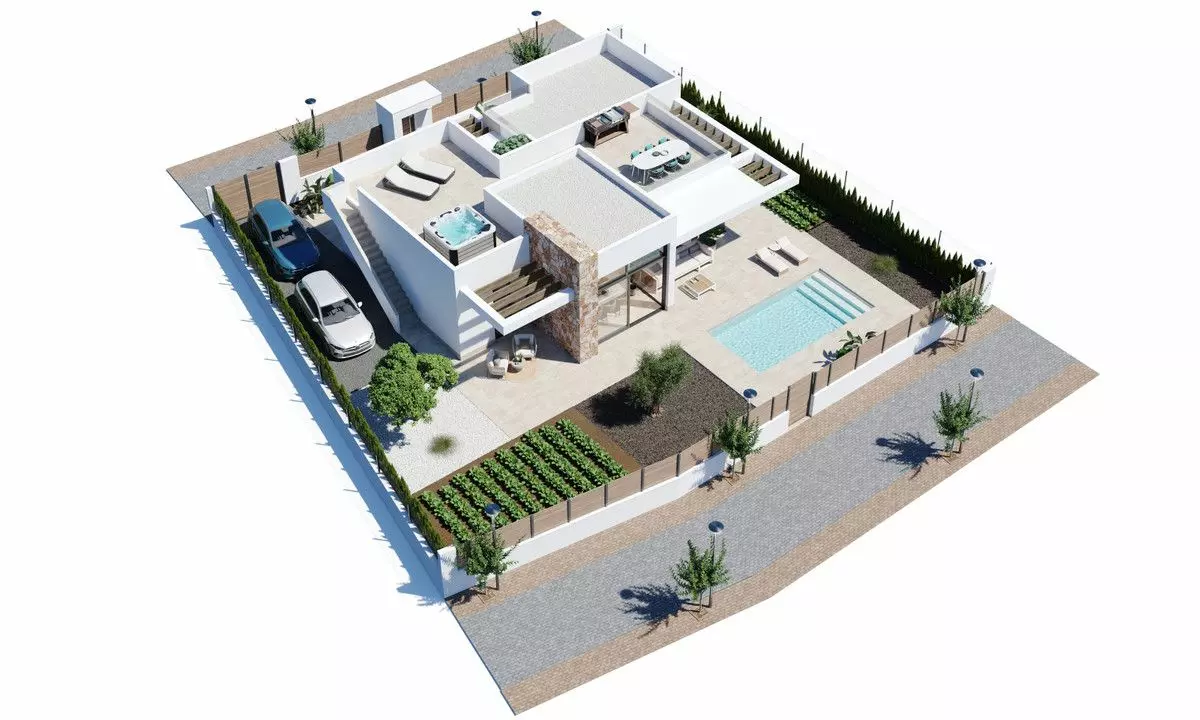 Villa Of 115 M² With A Garden In Fuente Alamo De Murcia