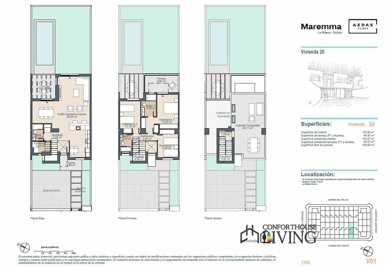 3-bedroom Terraced House In Palma De Mallorca, Spain (145 M²)