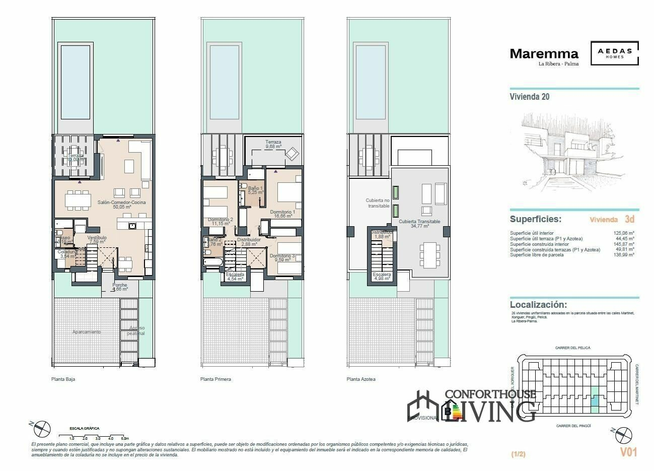 3-bedroom Terraced House In Palma De Mallorca, Spain (145 M²)