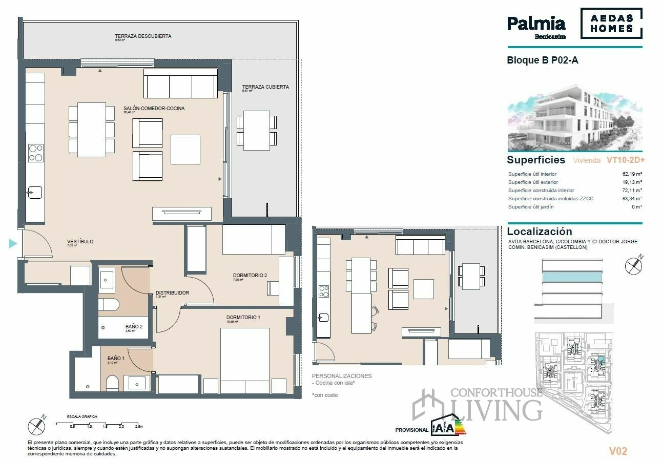 2-bedroom Flat In Benicassim, Spain (83 M²)