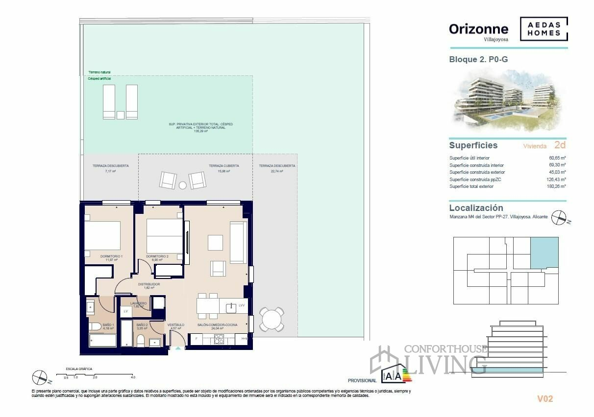 2-bedroom Ground Floor In Villajoyosa, Spain (70 M²)