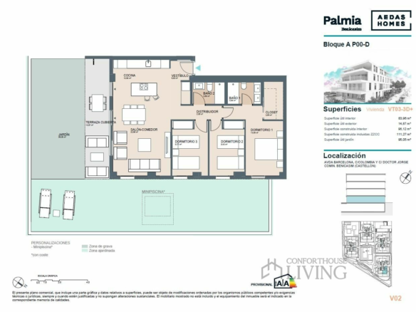 3-bedroom Flat In Benicassim, Spain (111 M²)
