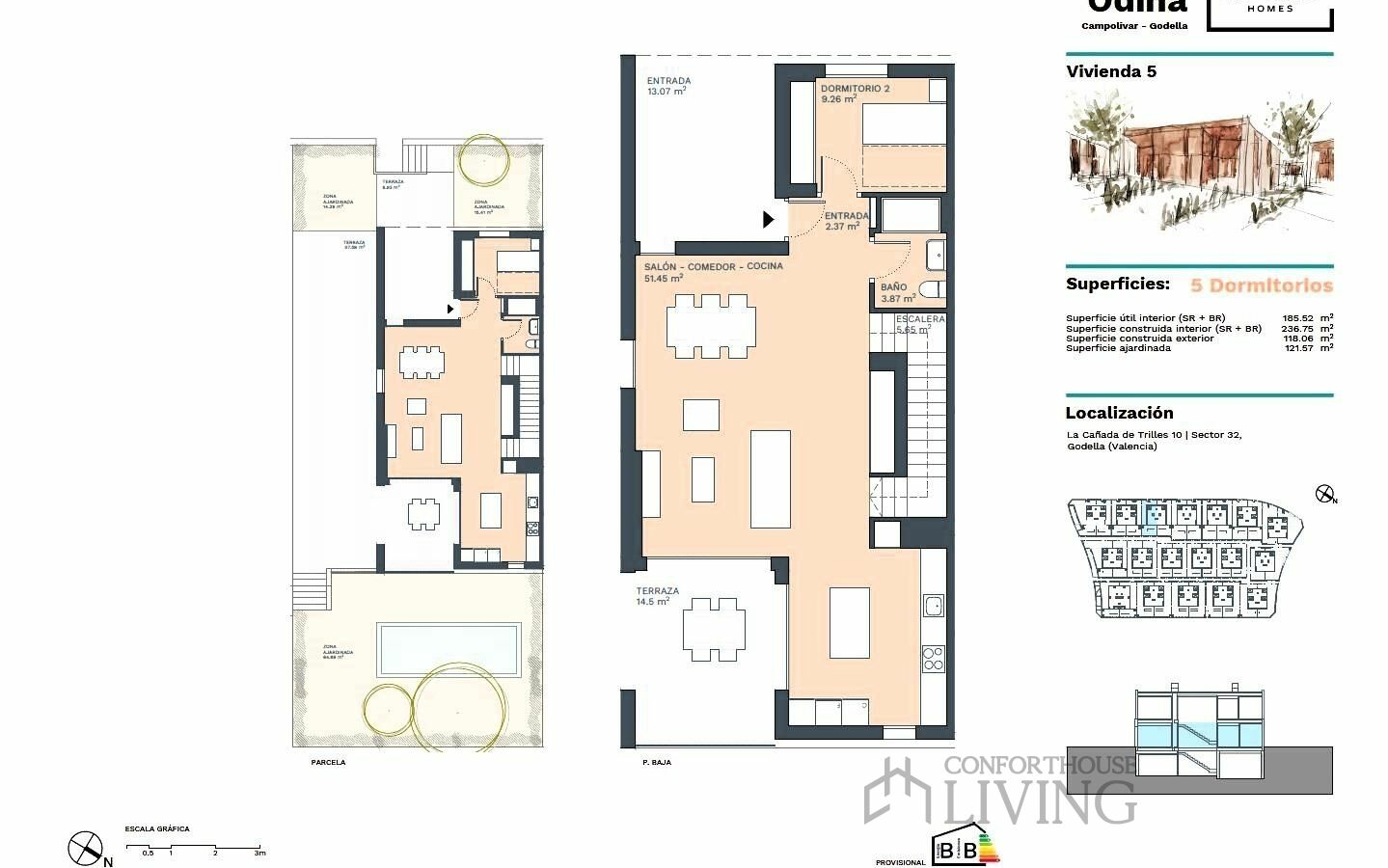 5-bedroom Semi In Godella, Spain (236 M²)