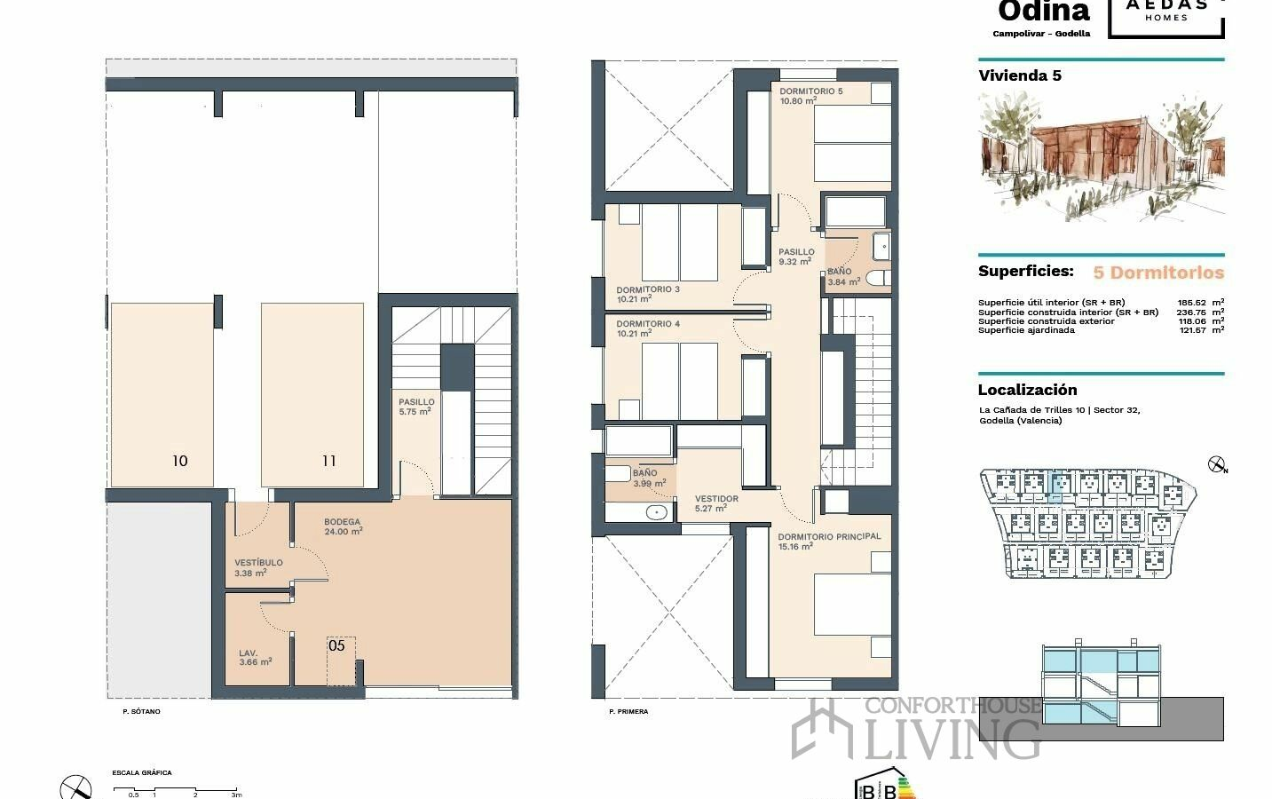 5-bedroom Semi In Godella, Spain (236 M²)