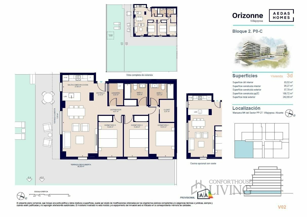 3-bedroom Ground Floor In Villajoyosa, Spain (95 M²)