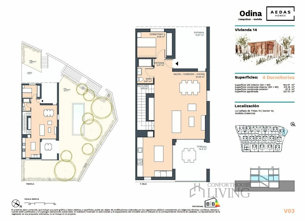 4-bedroom Semi In Godella, Spain (212 M²)
