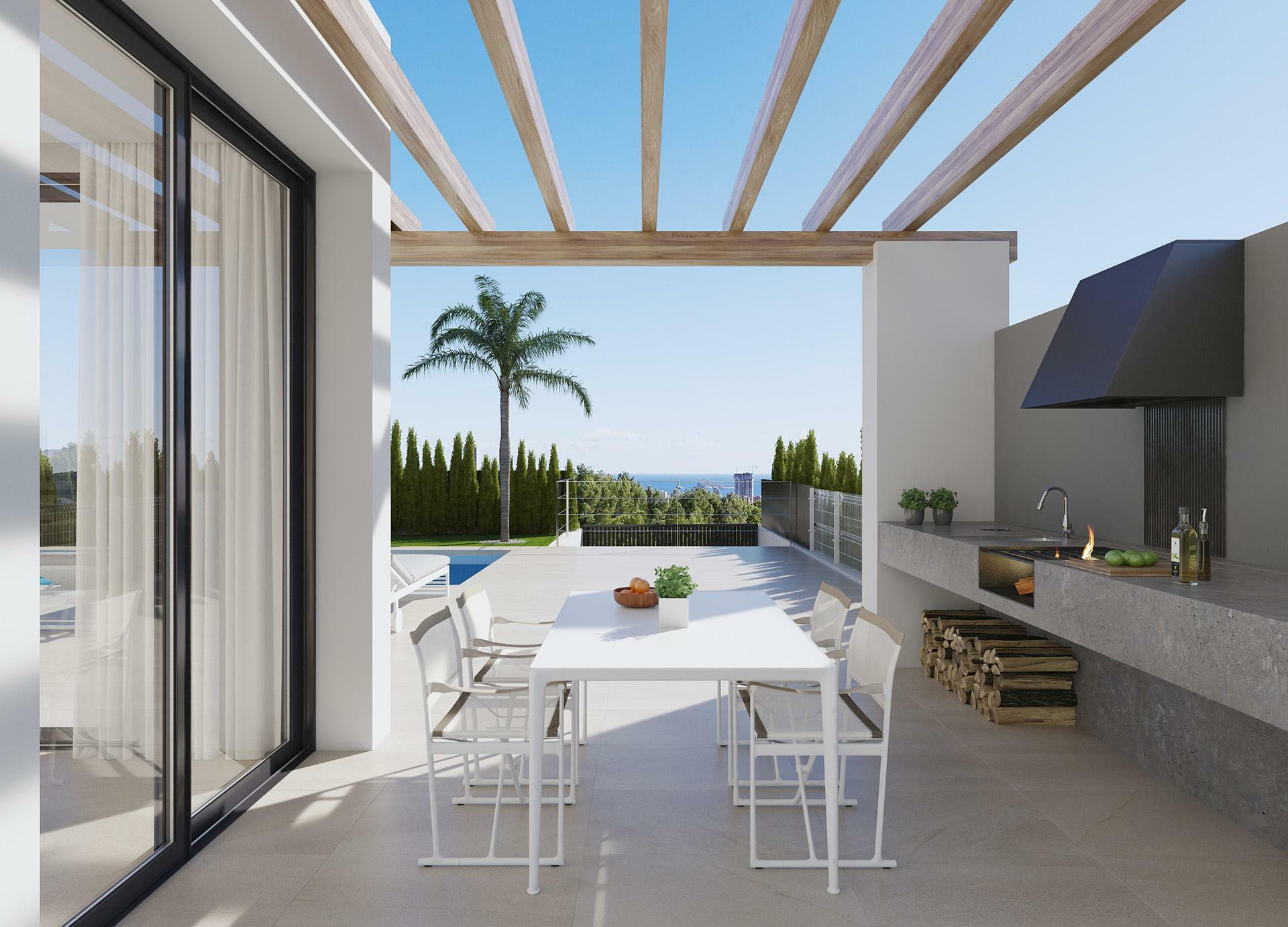 5-9-013ab8 3-bedroom Villa In Finestrat, Spain (154 M²)