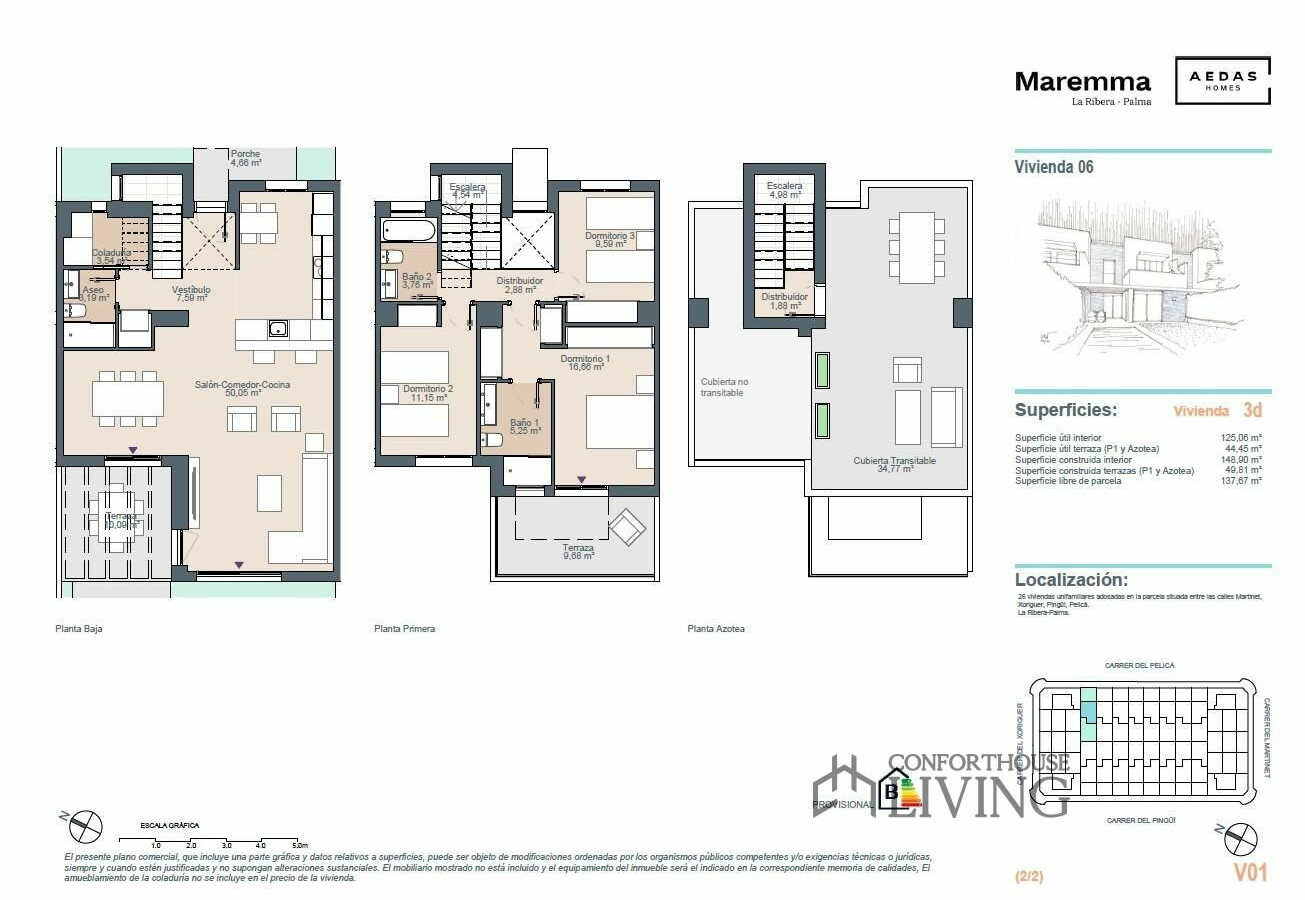 3-bedroom Terraced House In Palma De Mallorca, Spain (149 M²)