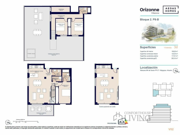 3-bedroom Penthouse In Villajoyosa, Spain (123 M²)