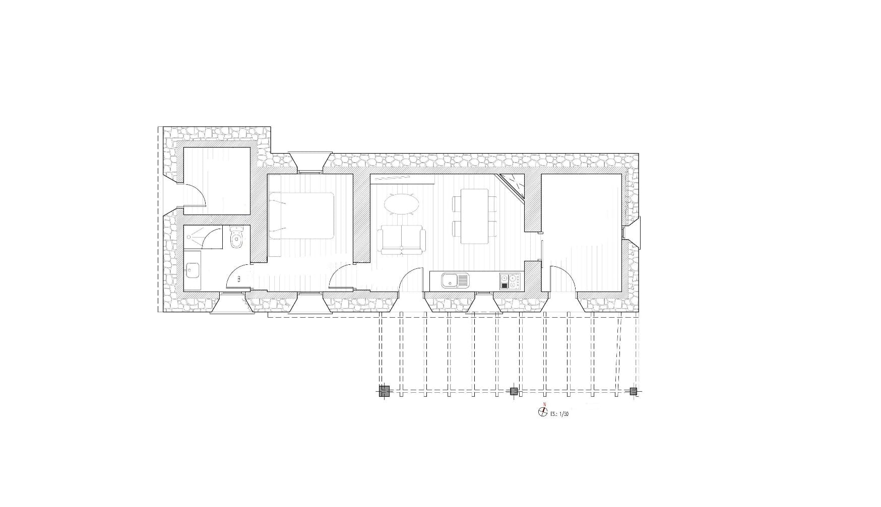 2-bedroom Finca In Búger, Spain (77 M²)