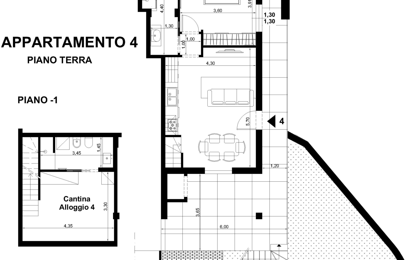 App 4 Grande Bilocale Con Taverna Giardino E Terrazzo Vista Mare