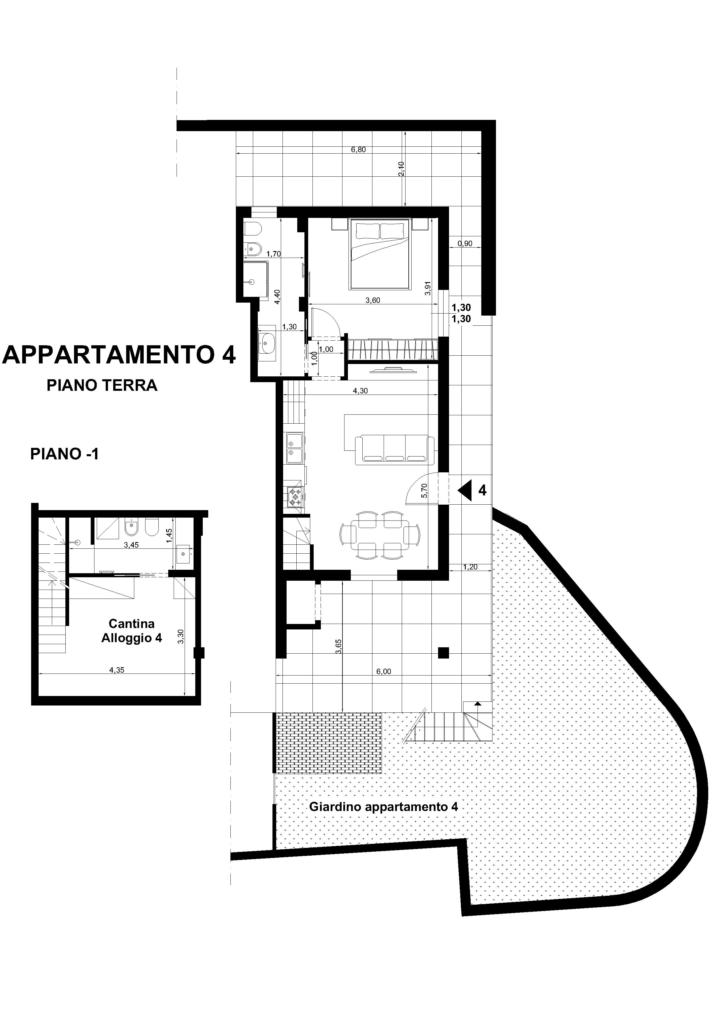 App 4 Grande Bilocale Con Taverna Giardino E Terrazzo Vista Mare