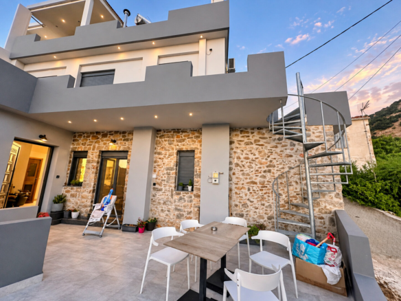 Modern 3-4 Bedroom Stone House With Lovely Views In Charming Cretan Village