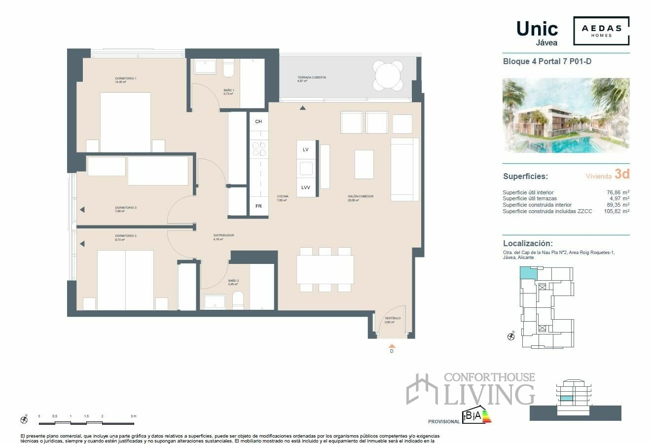 3-bedroom Flat In Jávea – Xàbia, Spain (106 M²)