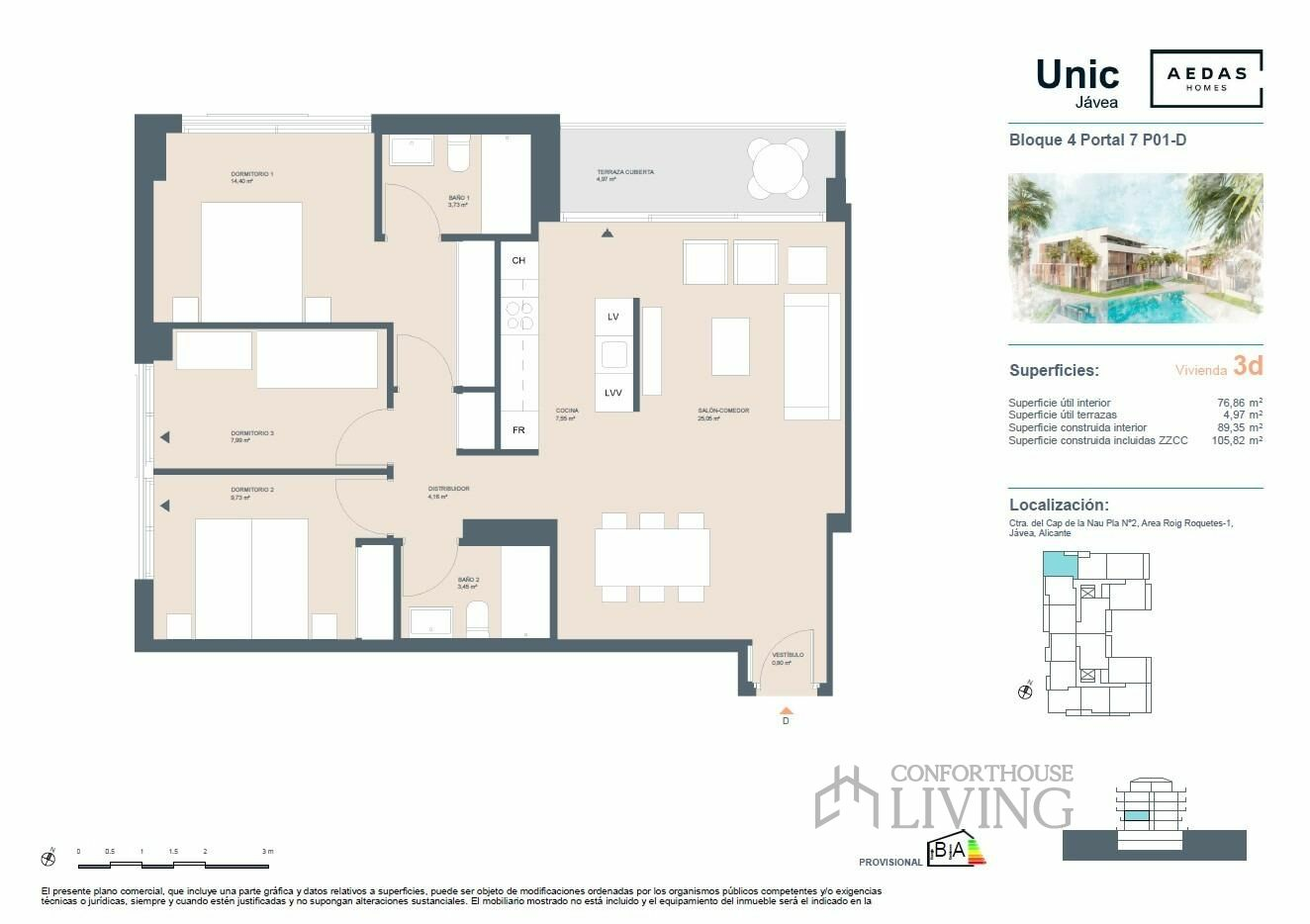 3-bedroom Flat In Jávea – Xàbia, Spain (106 M²)