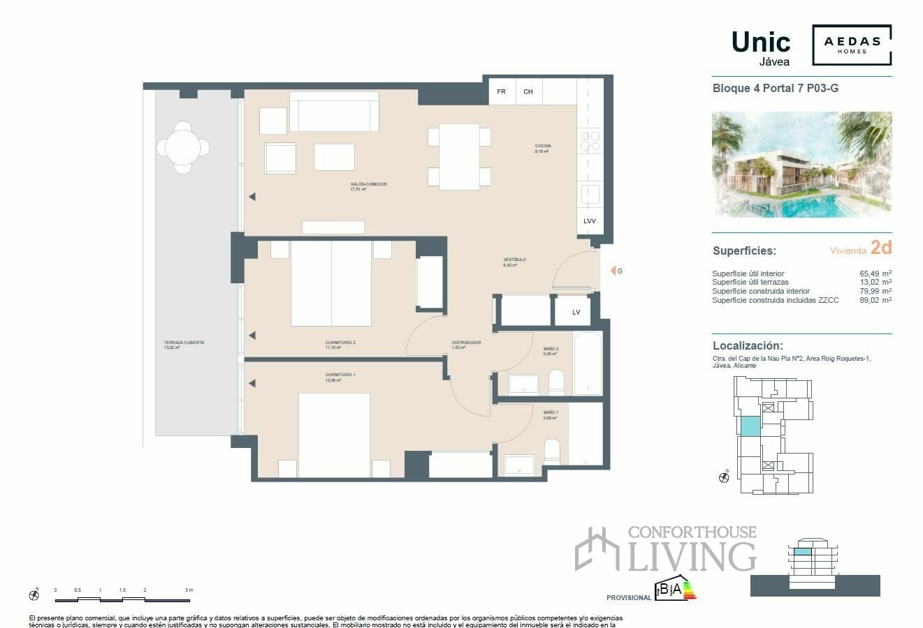 2-bedroom Penthouse In Jávea – Xàbia, Spain (90 M²)