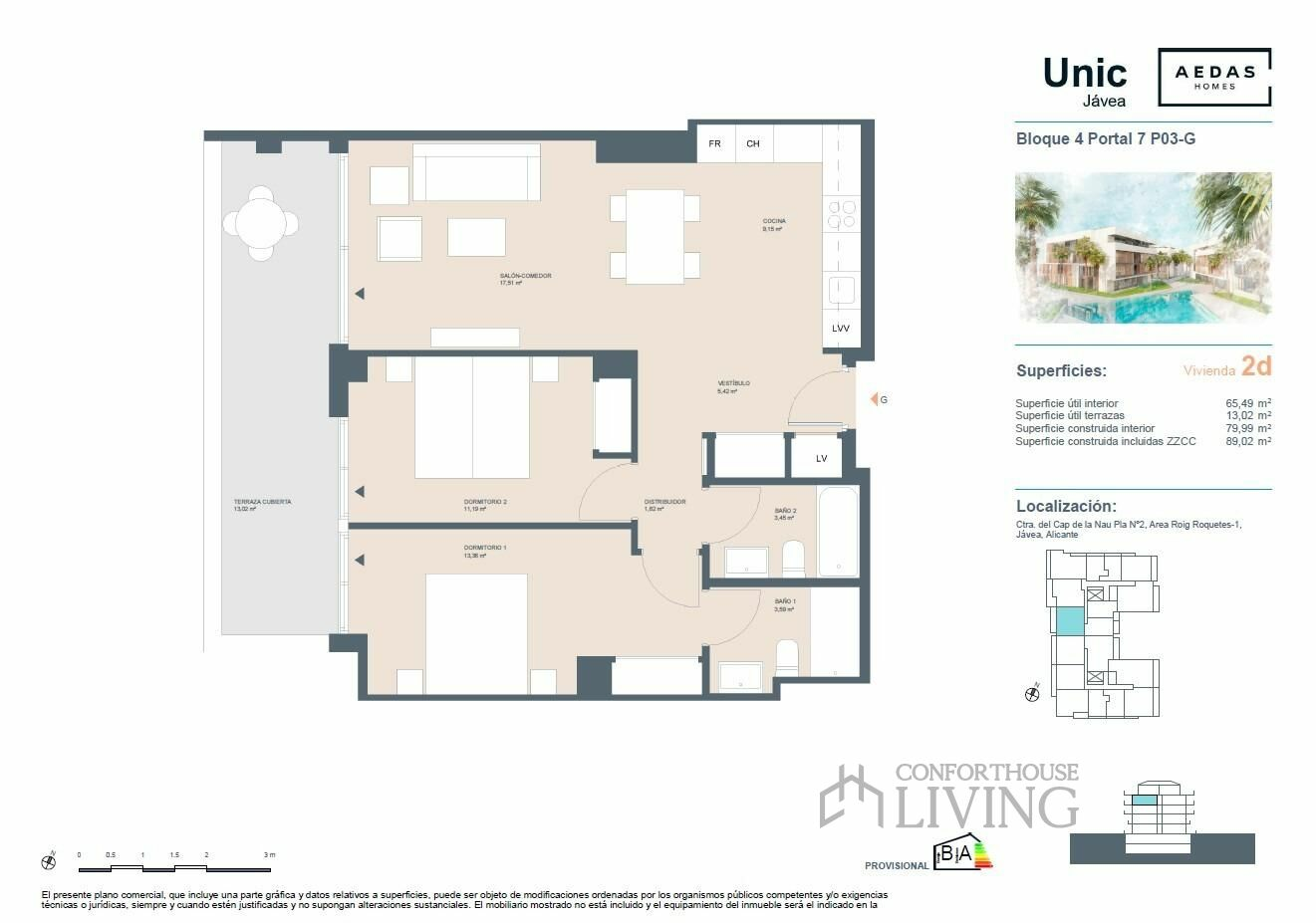 2-bedroom Penthouse In Jávea – Xàbia, Spain (90 M²)