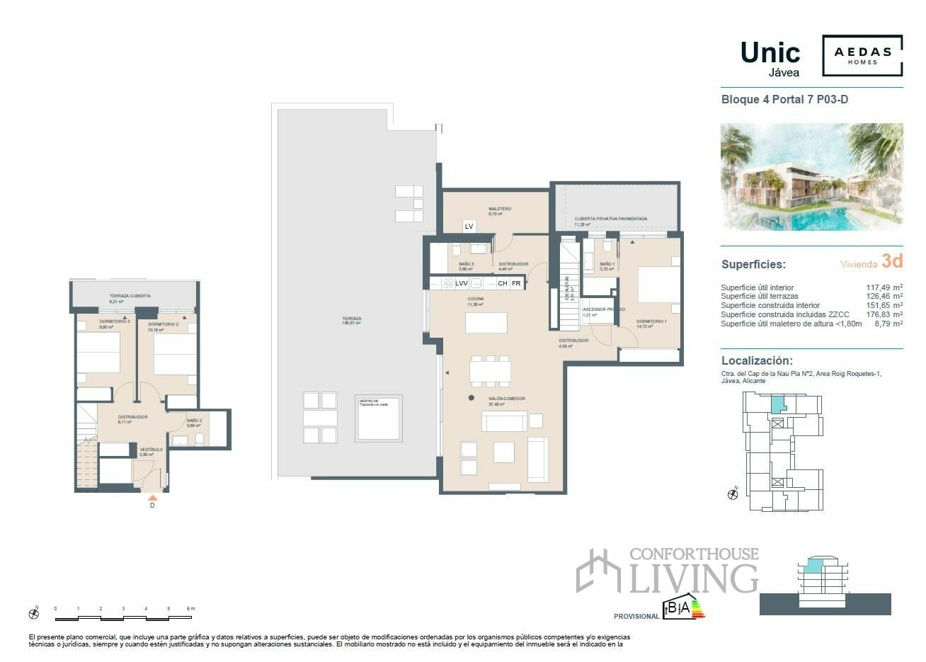 3-bedroom Penthouse In Jávea – Xàbia, Spain (177 M²)