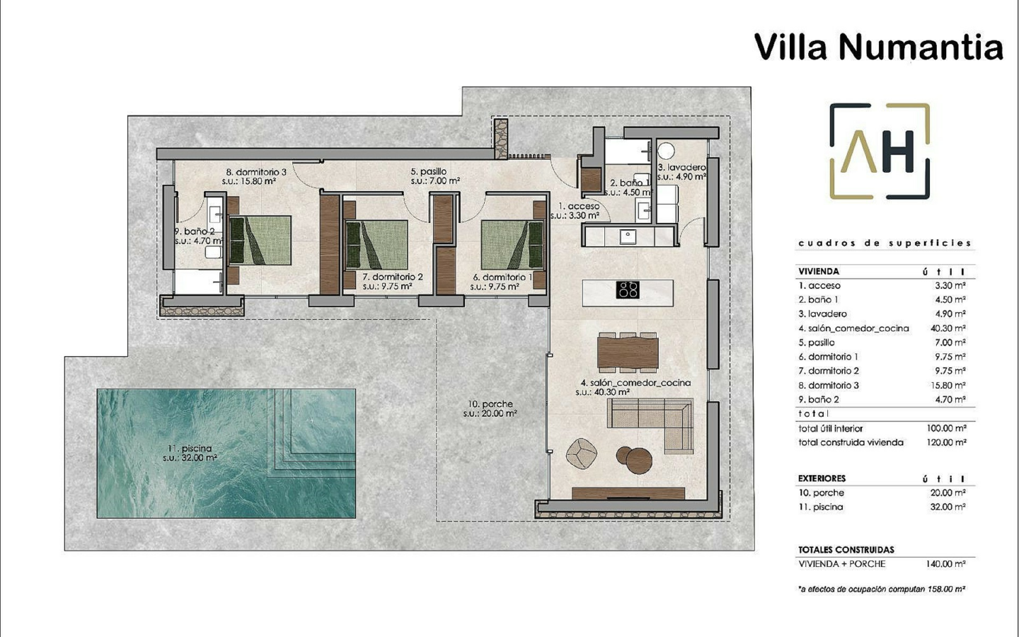 3-bedroom Detached Villa In Pinoso, Spain (140 M²)