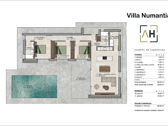 3-bedroom Detached Villa In Pinoso, Spain (140 M²)
