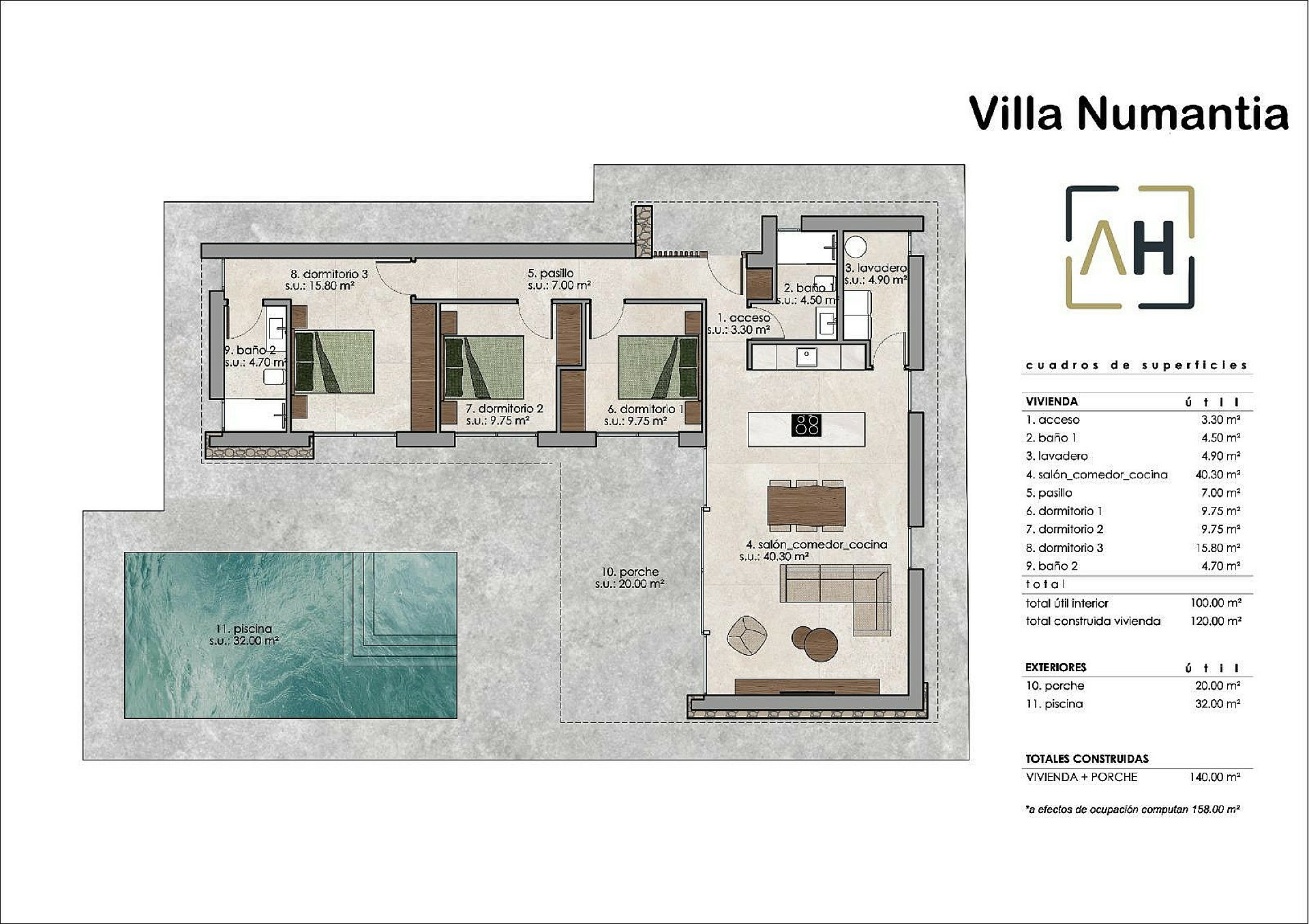 3-bedroom Detached Villa In Pinoso, Spain (140 M²)